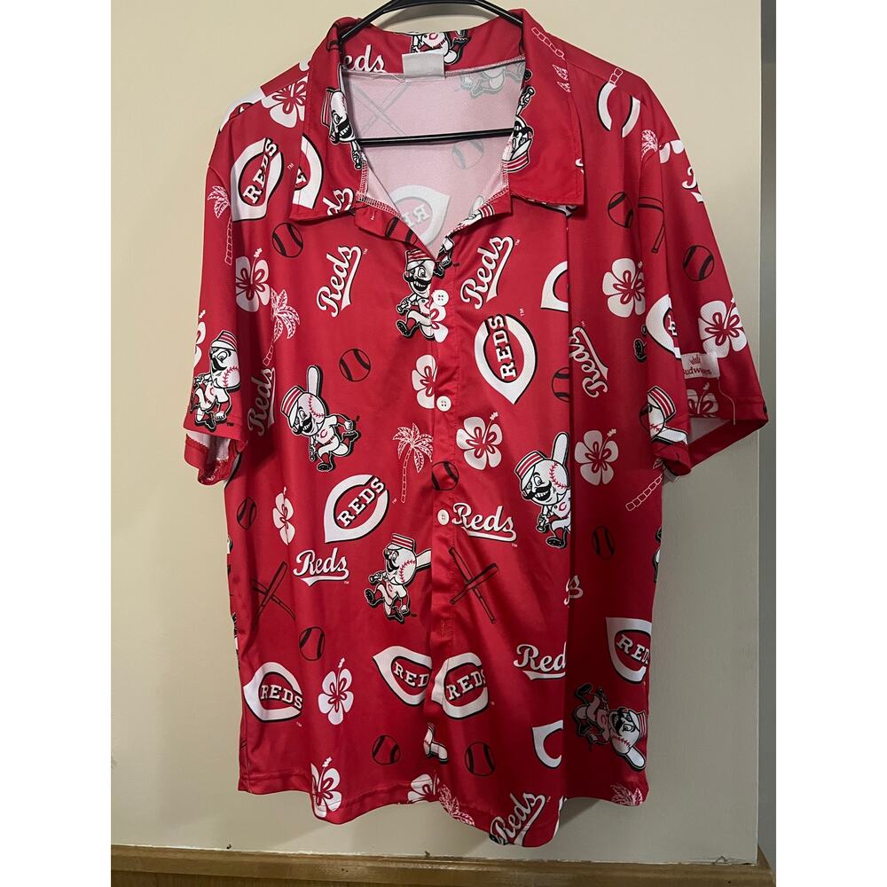 Cincinnati Reds Hawaiian Button Down